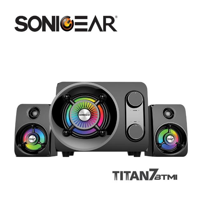 【SonicGear】Titan7泰坦星七號2.1聲道 幻彩藍牙無線多媒體音箱(滿足聽覺與視覺的音樂饗宴)