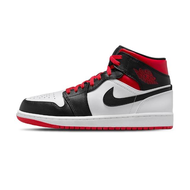 NIKE 耐吉】Air Jordan 1 Mid Gym Red Black Toe 黑白紅黑腳趾男鞋