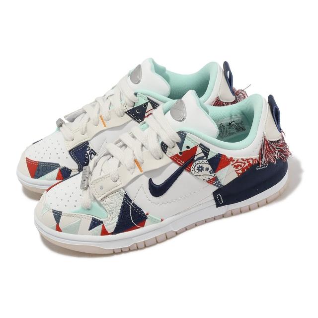 NIKE 耐吉】Wmns Dunk Low Disrupt 2 女鞋男鞋白藍解構拼接休閒鞋民族