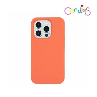 【Candies】iPhone 15 Pro 適用6.1吋 Simple系列素面殼手機殼(橘)