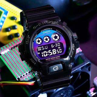 【CASIO 卡西歐】G-SHOCK 虛擬彩虹系列 多彩光譜電子腕錶 禮物推薦 畢業禮物(DW-6900RGB-1)