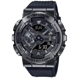 【CASIO 卡西歐】G-SHOCK 時尚酷炫雙顯腕錶 禮物推薦 畢業禮物(GM-110BB-1A)