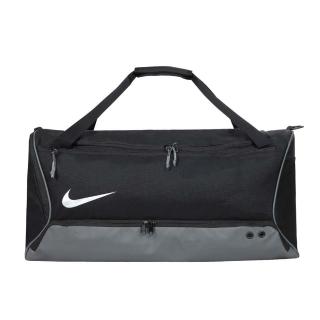 【NIKE 耐吉】大型旅行袋-側背包 裝備袋 手提包 肩背包 黑銀(DX9789-010)