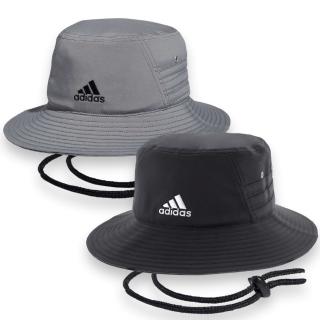 【adidas 愛迪達】男生女生同款 漁夫帽 電繡LOGO 遮陽帽