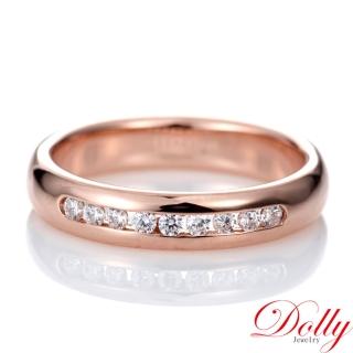 【DOLLY】0.20克拉 輕珠寶14K玫瑰金鑽石戒指