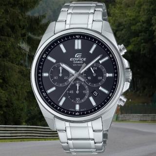 【CASIO 卡西歐】EDIFICE 經典計時運動腕錶 母親節 禮物(EFV-650D-1AV)