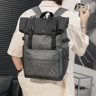 【MoonDy】包包 後背包 休閒背包 書包 包包男 工裝包 電腦後背包 商務背包 韓國包 日系包包 大容量旅行包