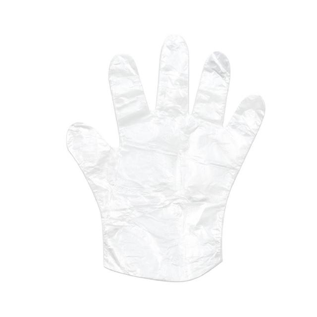 【小麥購物】一次性透明手套 100入(食品級手套 染髮用 手扒雞手套 料理 清潔手套 PE手套 拋棄式手套)