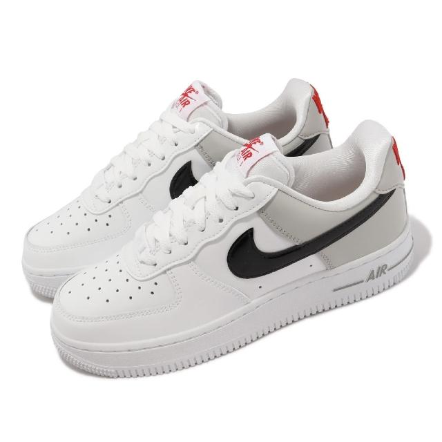 【NIKE 耐吉】Wmns Air Force 1 07 ESS SNKR 白黑灰女鞋男鞋AF1