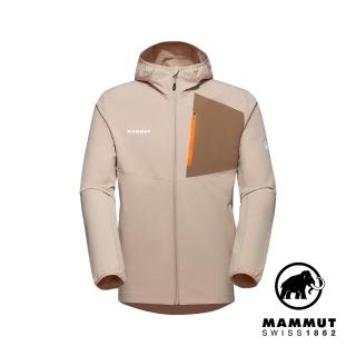 【Mammut 長毛象】Madris Light ML Hooded Jacket Men 防風刷毛連帽外套 薩凡納褐 男款 #1014-03841