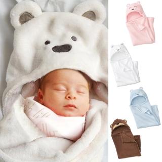 【JoyNa】珊瑚絨動物造型連帽毛毯嬰兒包被(全系列三色)