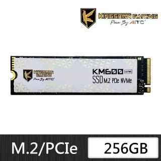 【AITC 艾格】KINGSMAN KM600 ULTRA_256GB M.2 PCIe SSD(讀：3300M/寫：3000M)