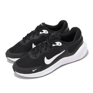【NIKE 耐吉】慢跑鞋 Revolution 7 GS 大童 女鞋 黑 白 輕量 緩衝 耐磨 健走 運動鞋(FB7689-003)
