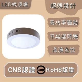 【彩渝】LED 超薄型吸頂燈 6W(平圓吸頂燈 高光效 客廳燈 臥室燈具 房間燈)