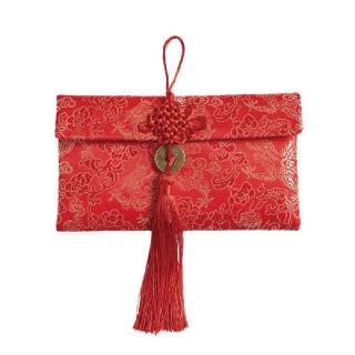 【WARM DAY LIFE】2入組 錦緞布藝紅包袋 紅包袋 布紅包(新年 錦緞 過年)