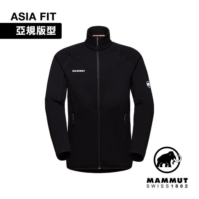 【Mammut 長毛象】Aconcagua ML Jacket AF Men 運動刷毛機能立領外套 男款 黑色 #1014-04291