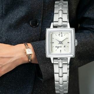 【agnes b.】marcello系列 簡約復古法式手寫女錶-19mm(BV2011X1/VC00-KRP0S)