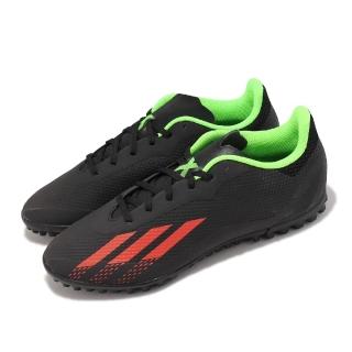 【adidas 愛迪達】足球釘鞋 X Speedportal.4 TF 男鞋 黑 紅 人工草皮 碎釘 膠釘 愛迪達(GW8506)