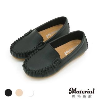 【MATERIAL 瑪特麗歐】童鞋 MIT簡約素面豆豆鞋 18-22 TB52935(童鞋)