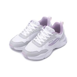 【FILA】限定版復古休閒鞋 白灰紫 女鞋 5-J909X-119