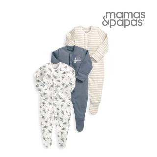 【Mamas & Papas】星際航班尖峰-連身衣3件組(4種尺寸可選)