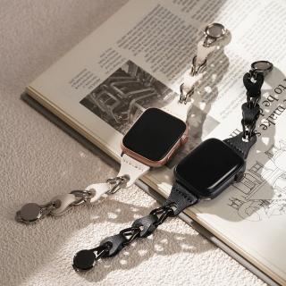 【W.wear】Apple watch-真皮磁吸式單扣蘋果錶帶(Apple Watch-41mm/44mm/45mm)