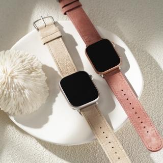 【W.wear】Apple watch - 車線質感麂皮蘋果錶帶(Apple Watch-41mm/44mm/45mm)