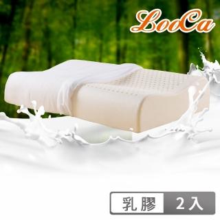 【LooCa】防蹣抑菌乳膠枕-適用8-15歲(2入)