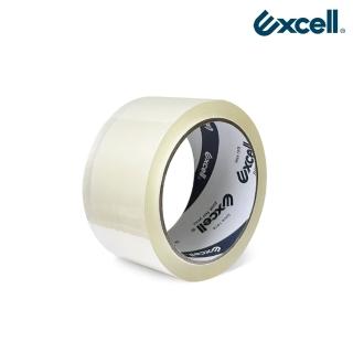 【Excell.tw】72捲｜膠厚5條｜0.05mm*48mm*50M(超黏OPP透明封箱膠帶 2吋寬 文具膠帶 水膠)