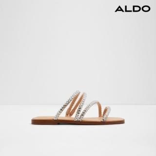【ALDO】TRITON-時尚水鑽平底涼拖鞋-女鞋(銀色)