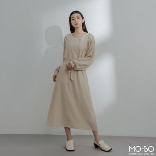 【MO-BO】浪漫系拋袖綁帶洋裝