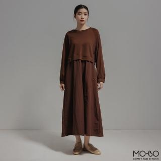 【MO-BO】MIT有機棉拼接洋裝(MIT)