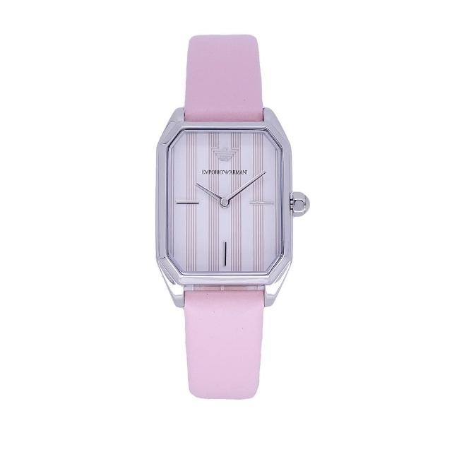 【EMPORIO ARMANI】ARMANI 少女情懷時尚優質腕錶-粉紅-AR11207