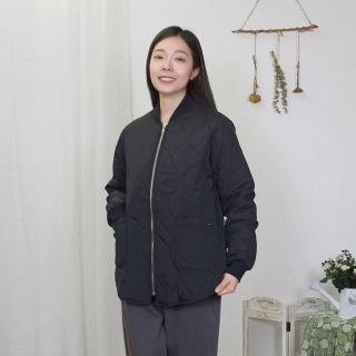 【Hana Mokuba】花木馬日系女裝拉鏈門襟大口袋絎縫外套(外套)