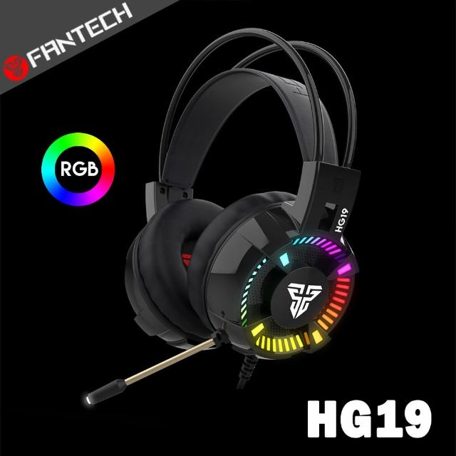 【FANTECH】RGB光圈耳罩式電競耳機(HG19)