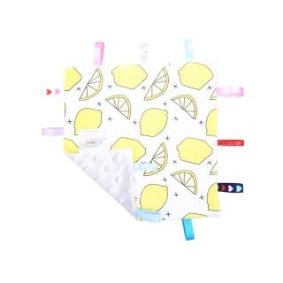 【JoyNa】3入-嬰兒安撫巾 雙面雙觸感標籤咬巾(雙面材質)