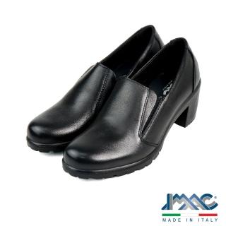 【IMAC】義大利經典高跟懶人樂福鞋 黑色(455400-BL)