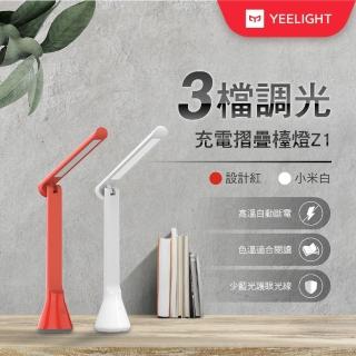 【YEELIGHT 易來】小米生態鏈 3段調光充電折疊LED檯燈(Z1)