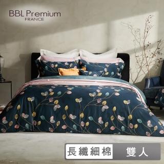 【BBL Premium】100%長纖細棉印花床包被套組-可麗露-靜岡抹茶(雙人)