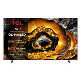 【TCL】98型 頂級 QD-Mini LED Google TV 量子點智能聯網顯示器(98X955-廠勘基本安裝)