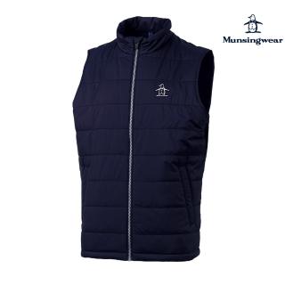 【Munsingwear】企鵝牌 男款深藍色輕量鋪棉背心MGSL6502
