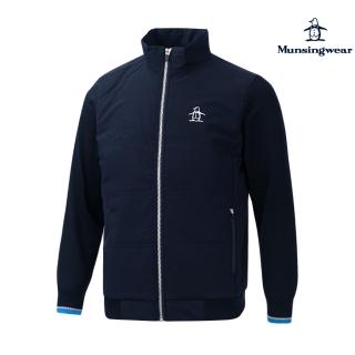 【Munsingwear】企鵝牌 男款深藍色輕量鋪棉外套MGSL6602