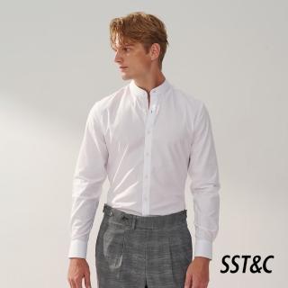 【SST&C 新品９折】EASY CARE 白色紋理標準版襯衫 0312310018
