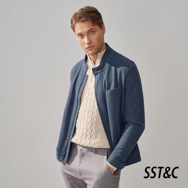 【SST&C 換季６５折】藍色立領休閒夾克0612310002