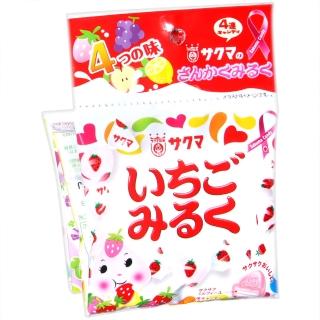 【Sakuma】4連綜合水果牛奶風味糖(42g)
