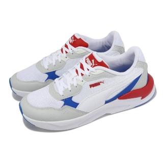 【PUMA】休閒鞋 X-Ray Speed Lite 白 灰 藍 紅 男鞋 緩震 運動鞋(384639-33)