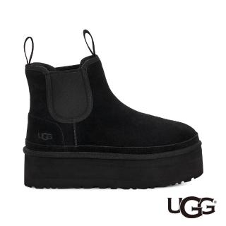 【UGG】女鞋/靴子/女靴/雪靴/Neumel Platform Chelsea(黑色-UG1134526BLK)