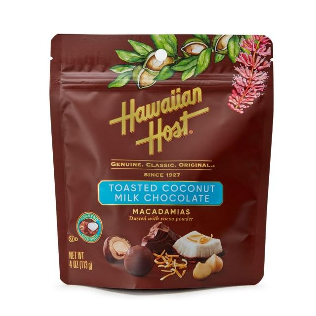 【Hawaiian Host】天堂夏威夷豆牛奶巧克力-椰子口味(113g)