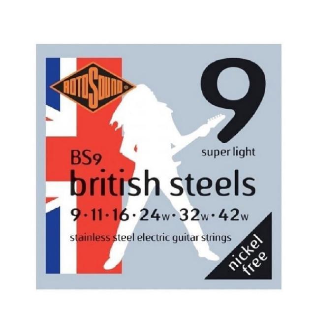【Rotosound】British Steel 09 - 42 不鏽鋼電吉他弦