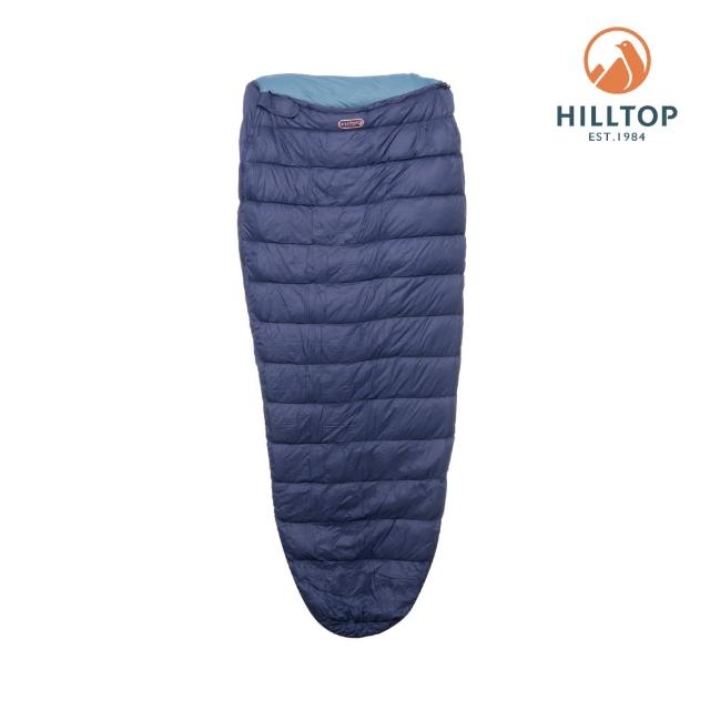 【Hilltop 山頂鳥】防潑水超輕量暖感羽絨睡袋 藍｜PF16XX59ECE0